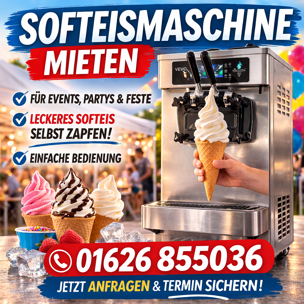 Softeismaschine mieten